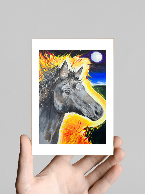 Year of the Fire Horse - Print 5"x 7"